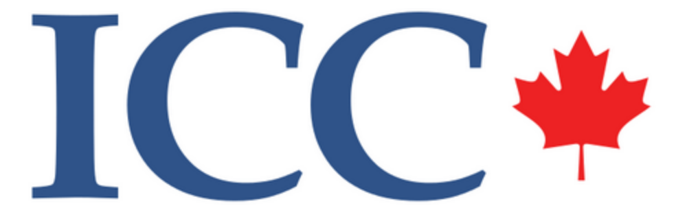 ICC insurance badge with a red maple leaf at the end